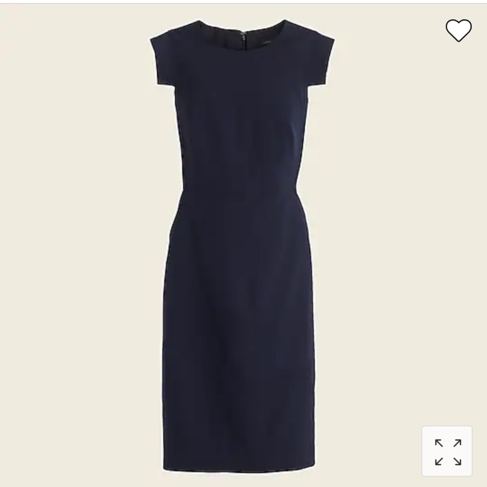 NWT J. Crew Resume Dress, Navy, size 6